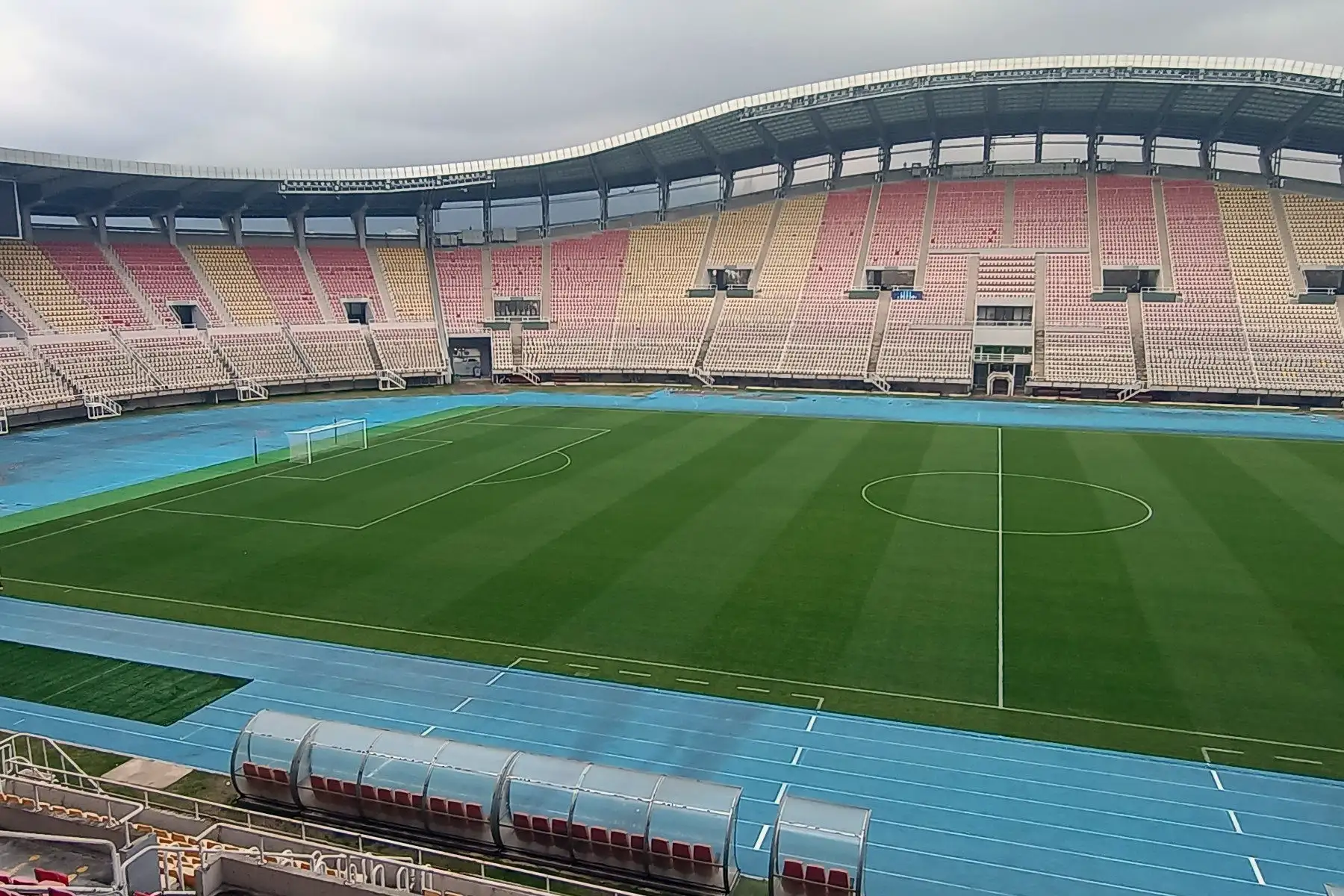 The Largest Stadium in Macedonia is renovated with HATKO Hybridgrass ...