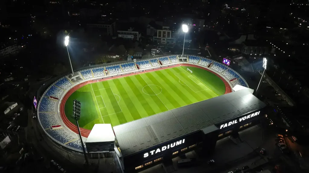 UEFA Nations League game at Fadil Vokrri Stadium